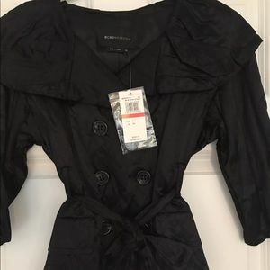 Bcbg maxazria black tie front jacket xs
